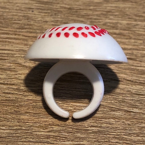 Baseball Cake Toppers Cupcake Rings 3D Party Favors 1 Dozen - Picture 3 of 4